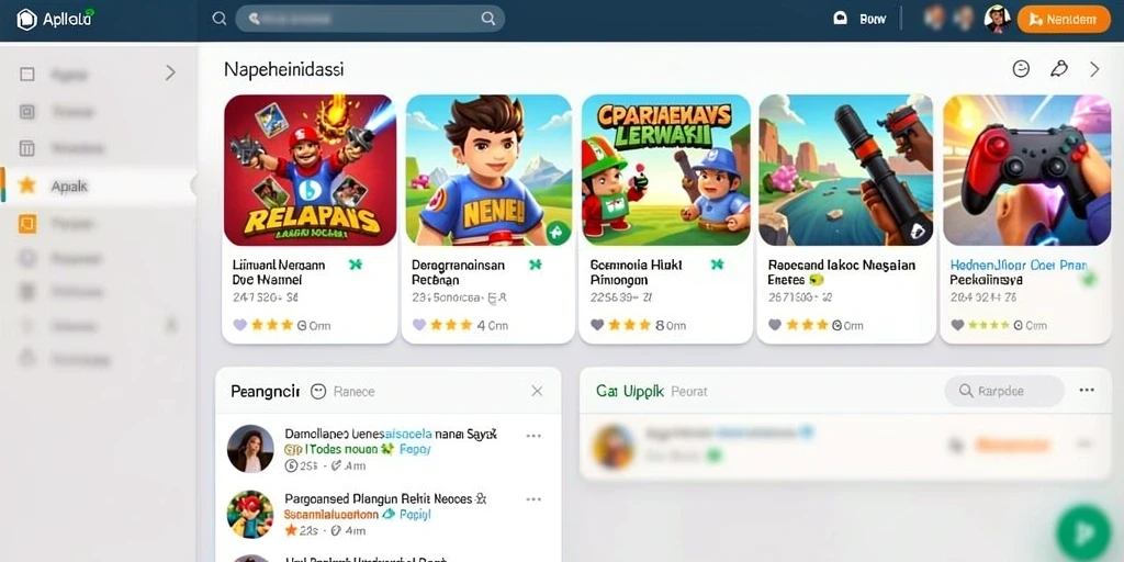 Screenshot menggambarkan antarmuka pengguna yang ramah.