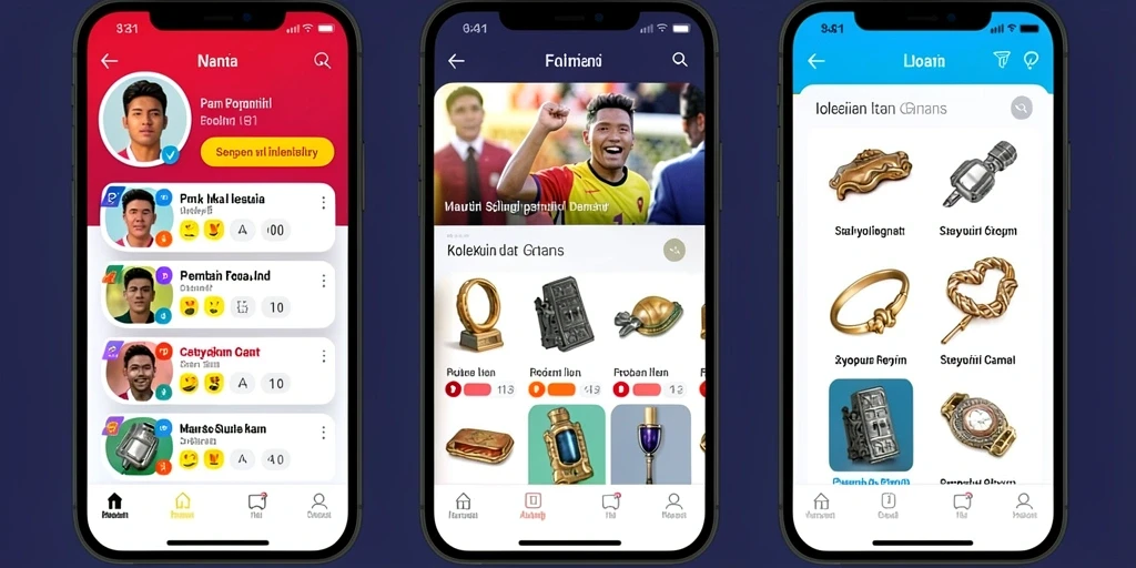 Screenshot saat pemain berinteraksi dalam komunitas.